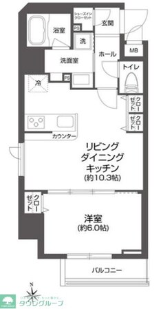 ルクレ上野の物件間取画像